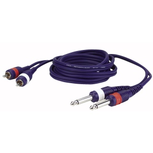 DAP - Audiokabel 1,5 M 2 Mono Jack - 2 RCA