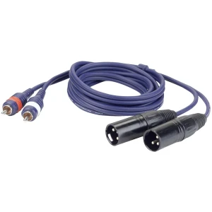 DAP - Audiokabel 1,5 M 2 XLR M - 2 RCA