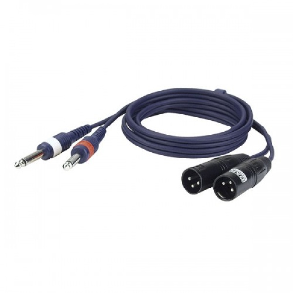 DAP - AUDIOKABEL 1.5 m 2 XLR M/2x Jack 6.3mm