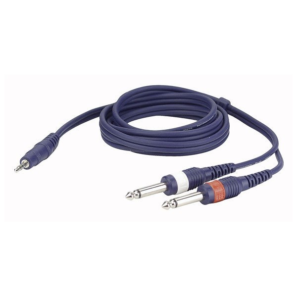 DAP - Audiokabel 1,5 M Mini Jack - 2 Jack Mono