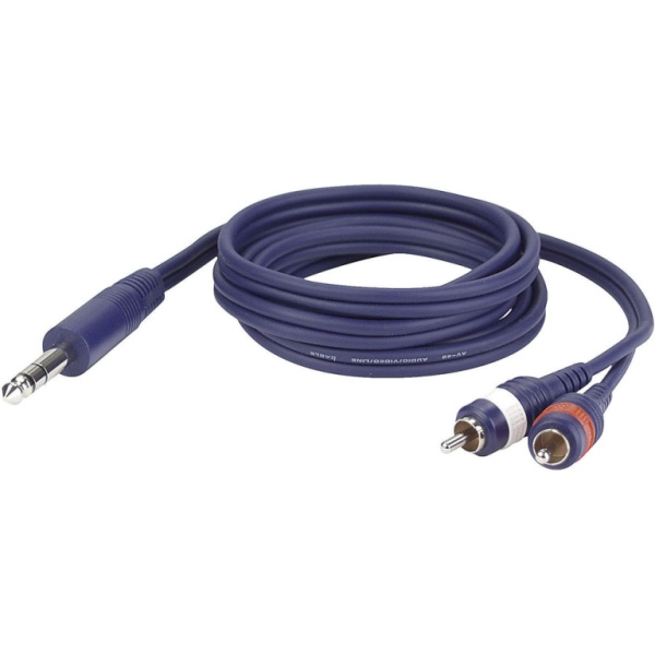 DAP - Audiokabel 1,5 M Stereo Jack - 2 RCA