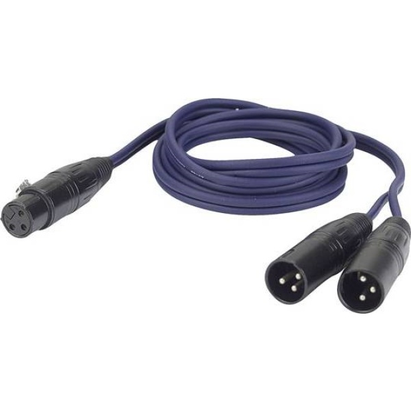 DAP - Audiokabel 1,5 M XLR F - 2 XLR M