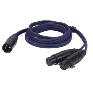 DAP - Audiokabel 1,5 M XLR M - 2 XLR F