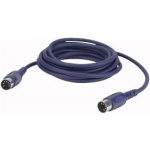 Midi Cable Moulded Conn.1.5mtr DIN 5p 3-pins connected