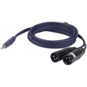 Stereo 3,5mm jack->2x XLR-M 1,5mtr