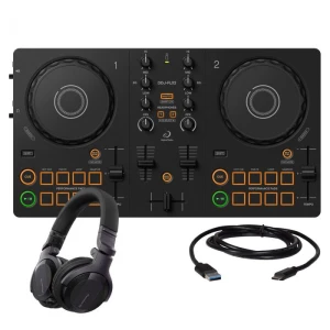 AlphaTheta DDJ-FLX2 + Pioneer DJ HDJ-CUE1