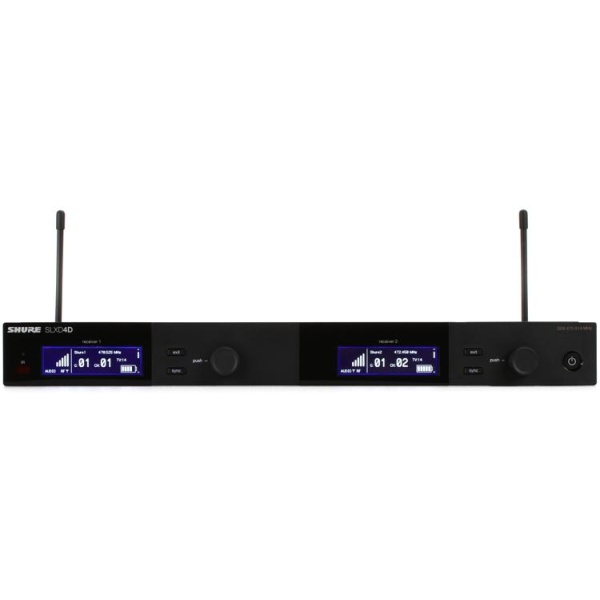 Shure SLXD4D-K59 dubbele draadloze ontvanger