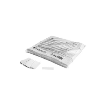 Slowfall confetti rectangles 55 x 17 mm - White