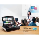 StreamLive™ PRO All-in-one Multi-channel AV Mixer with Streaming, External USB Recording, Audio, vid