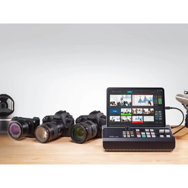StreamLive™ PRO All-in-one Multi-channel AV Mixer with Streaming, External USB Recording, Audio, vid