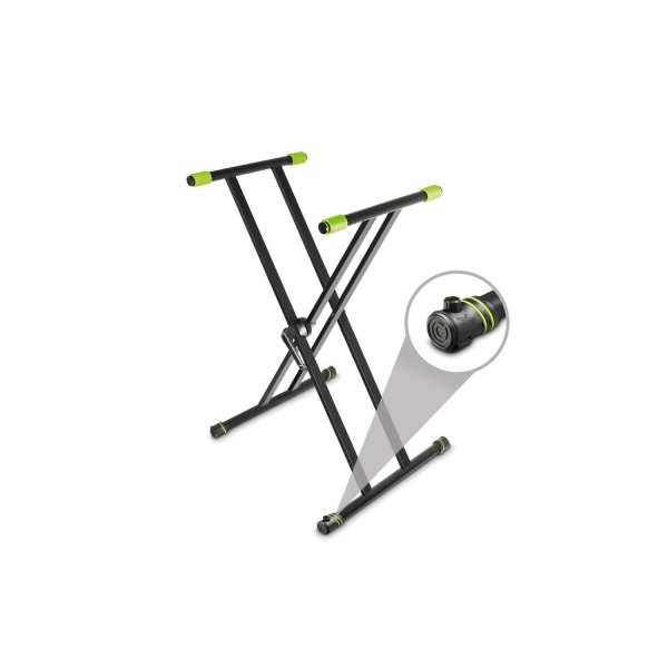 Gravity KSX 2 RD SET 1 - Keyboard stand X-Form double and support table Set 1