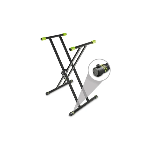 Gravity KSX 2 RD SET 1 - Keyboard stand X-Form double and support table Set 1