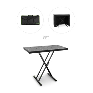Gravity KSX 2 RD SET 1 - Keyboard stand X-Form double and support table Set 1