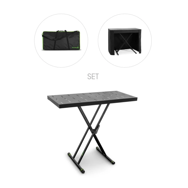 Gravity KSX 2 RD SET 1 - Keyboard stand X-Form double and support table Set 1 Gravity KSX 2 RD SET 1 - Keyboard stand X-Form double and support table Set 1