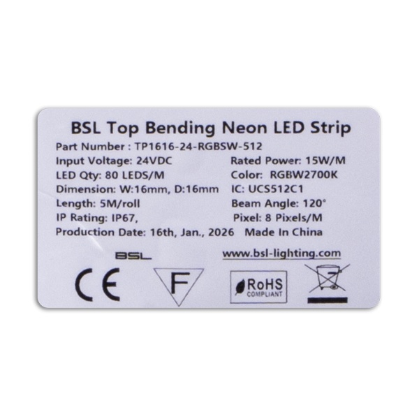 BSL Neon flex Top bending 10m