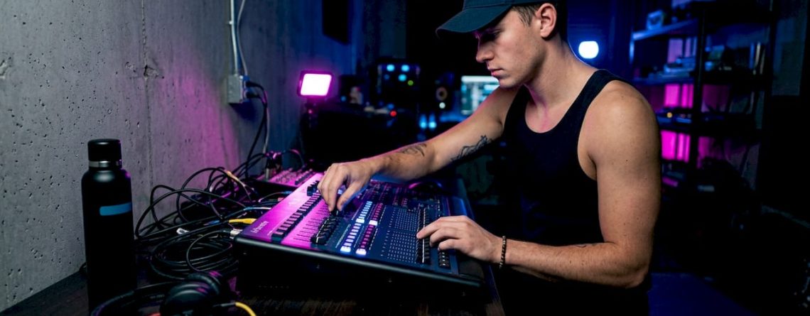 DJ stelt lichtshow samen met DMX-controller