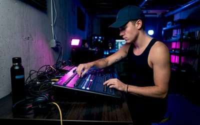 DJ stelt lichtshow samen met DMX-controller