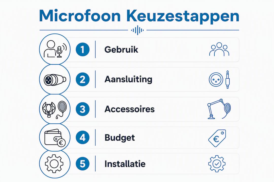 Infographic: zo kies je de juiste microfoon in een paar eenvoudige stappen