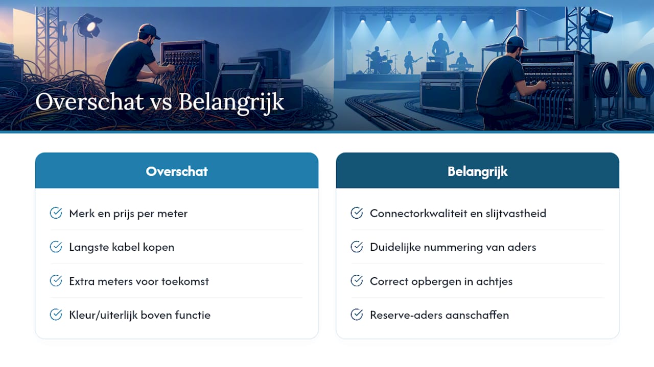 Wat overschat wordt bij het kiezen van een multikabel — overview diagram