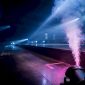 Haze en rook zichtbaar in het podiumlicht