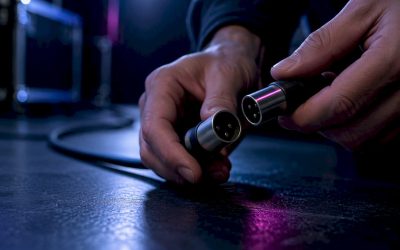 DMX-terminator op de laatste XLR-verbinding