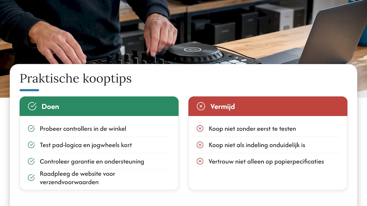Praktijkadvies van Light & Sound Factory: testen, demo's en keuzehulp — overview diagram