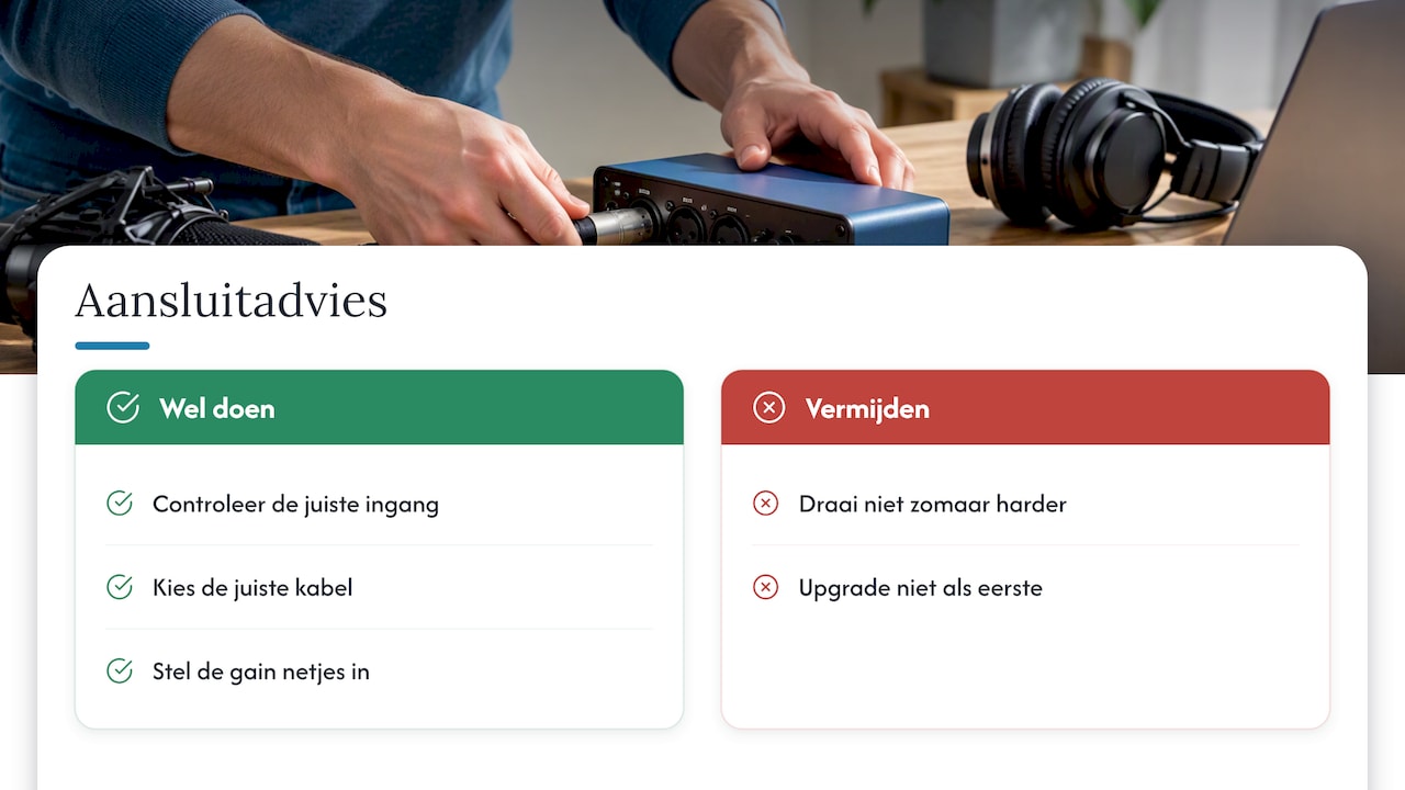 Ons standpunt: begin bij de ingang, niet bij het duurste apparaat — overview diagram