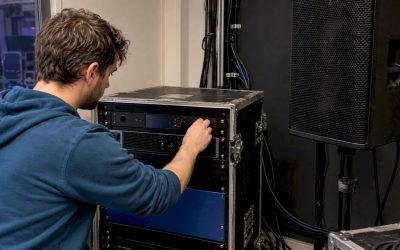 DSP, versterker en luidspreker in een geluidsset